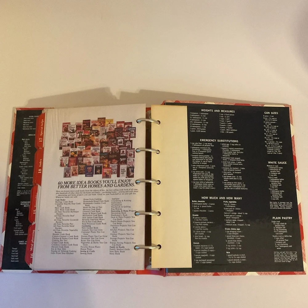 🍎 Better Homes and Gardens New Cookbook Red and White Ring Bound Vintage 1970s - Picture 7 of 16
